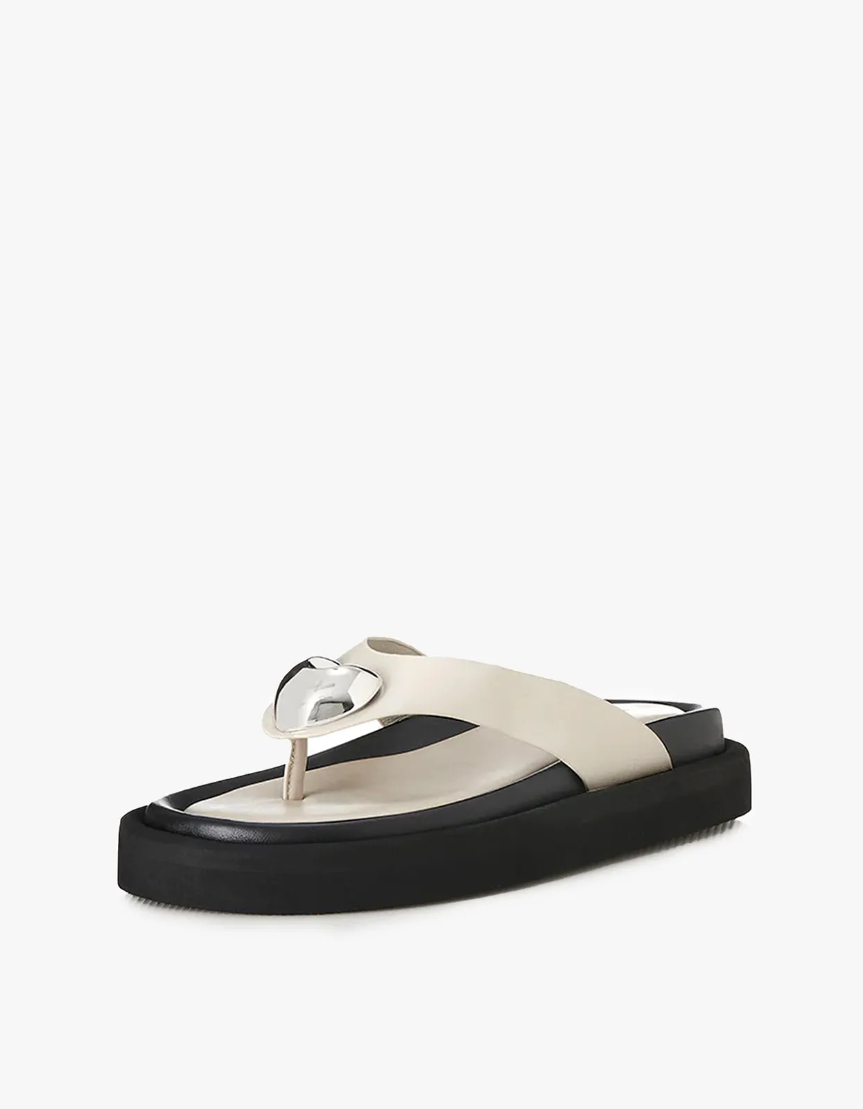 Ana Sandal - Bone Leather