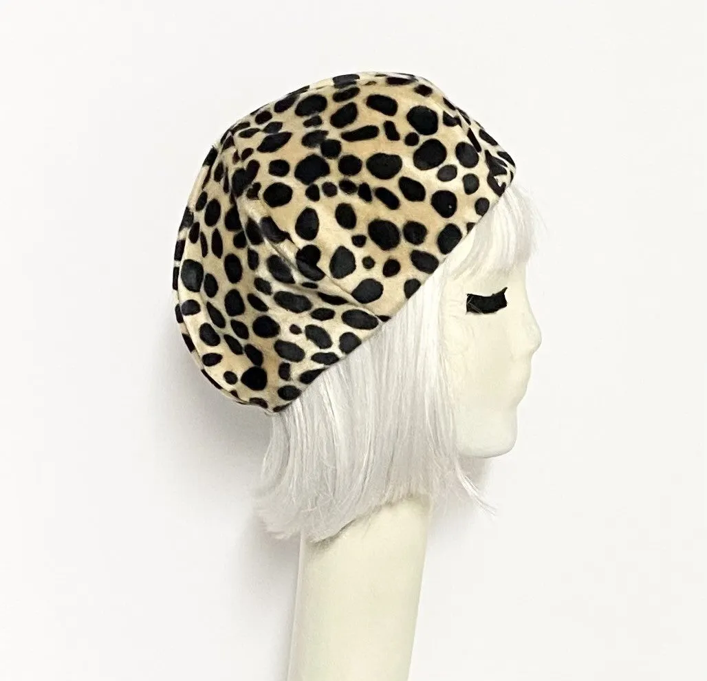 Faux Fur Beret Hat