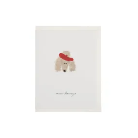 Merci Beaucoup Poodle Card