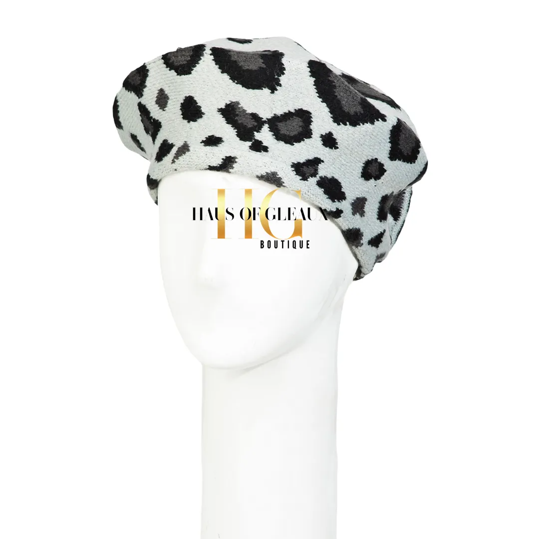 Monet Leopard Beret