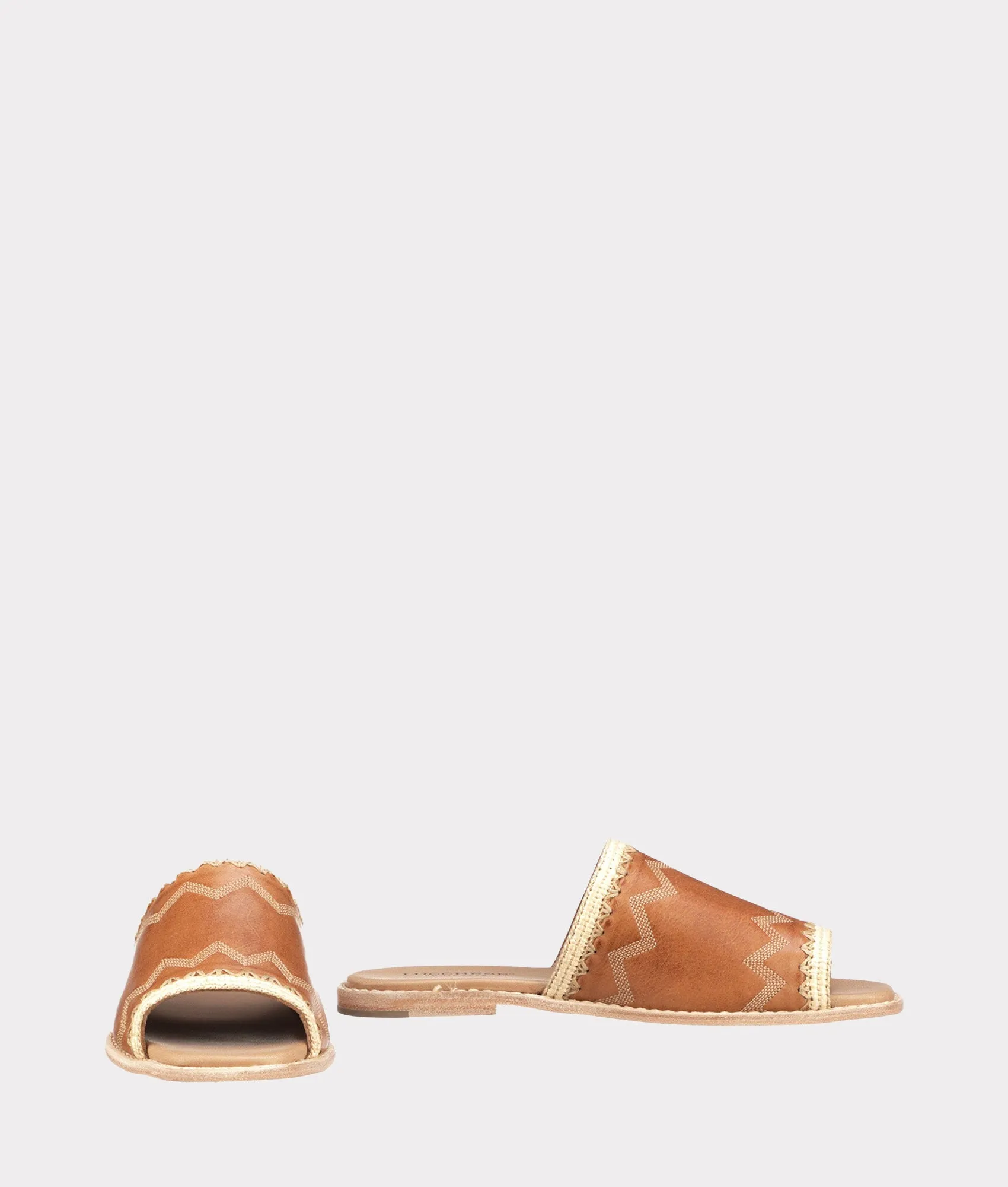 Raffia Sandal :: Brown