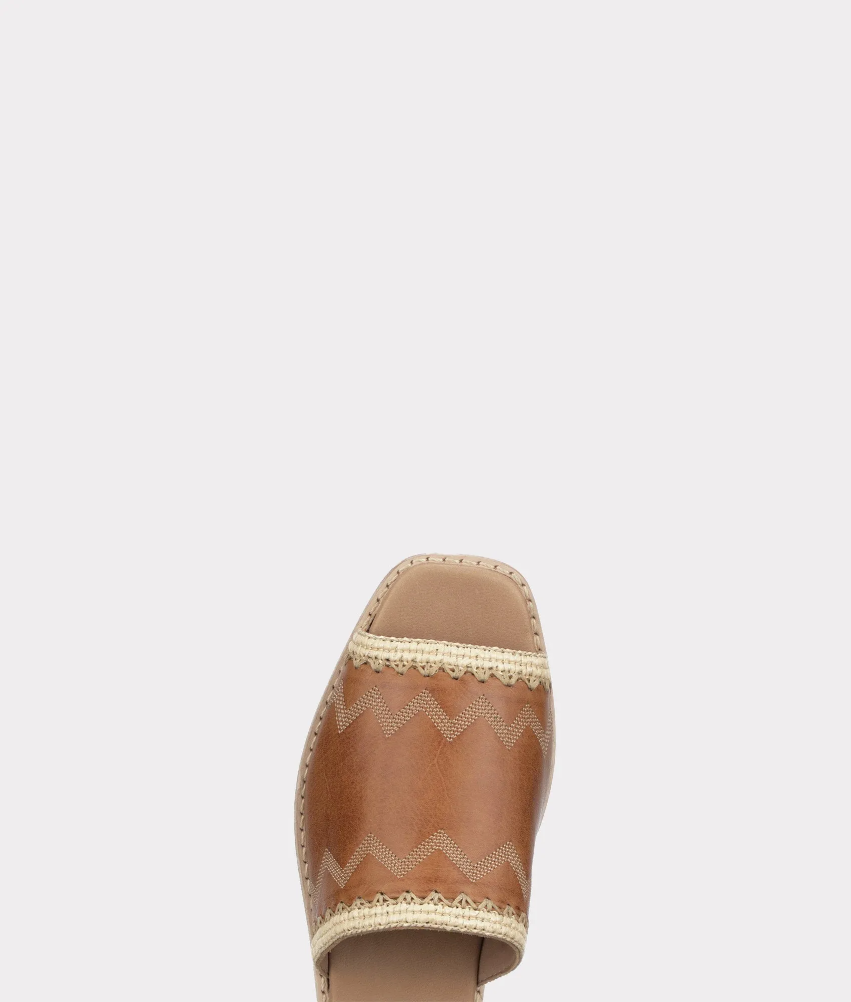 Raffia Sandal :: Brown