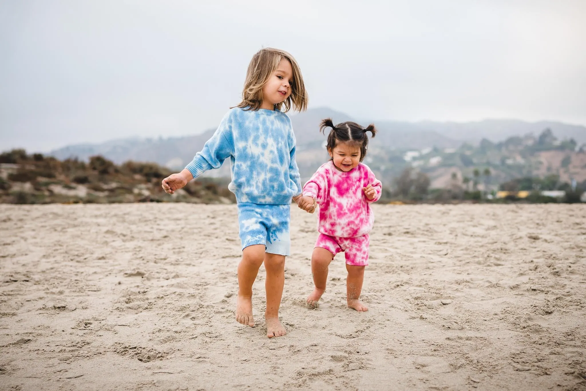Sunset Pink Tie Dye Sweater