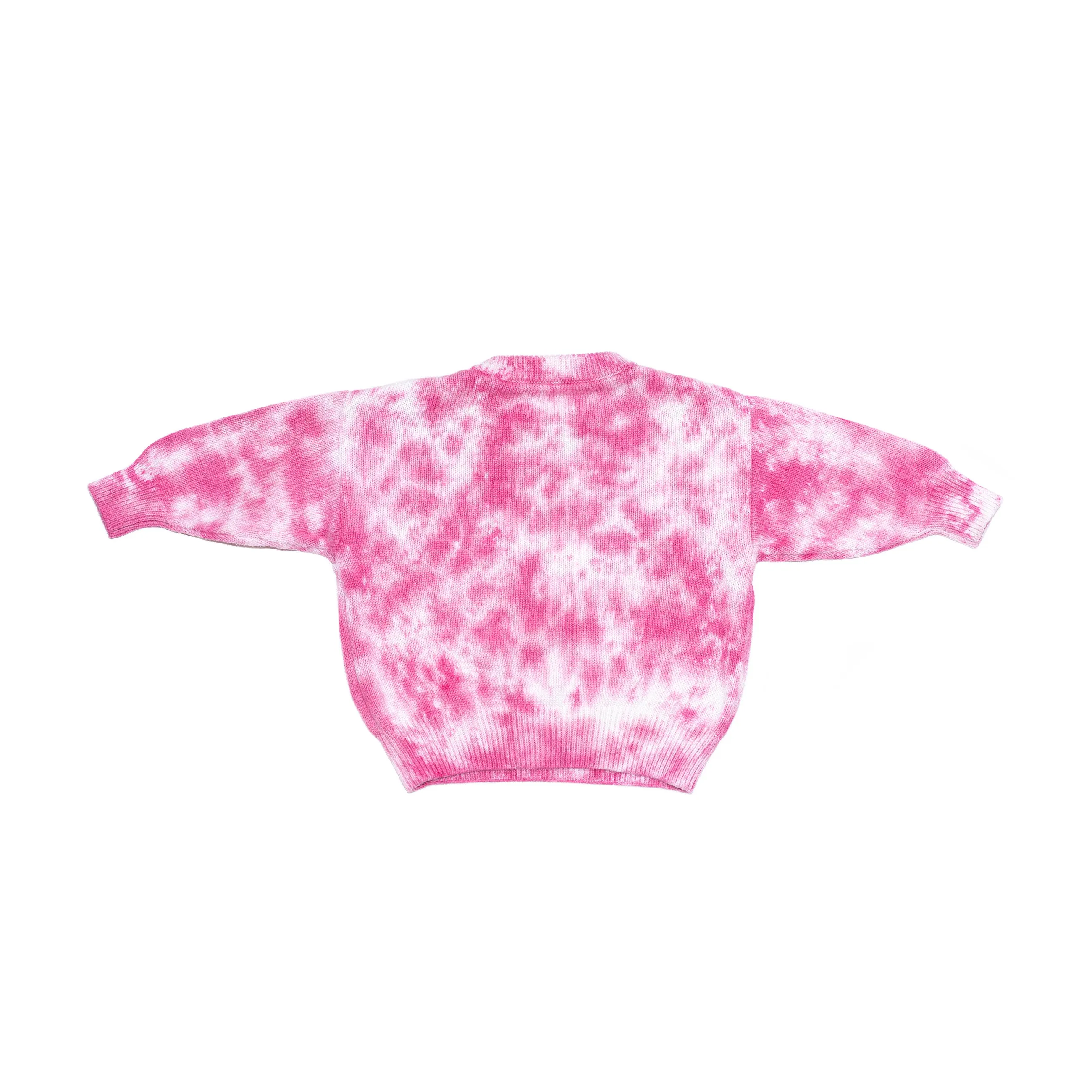 Sunset Pink Tie Dye Sweater